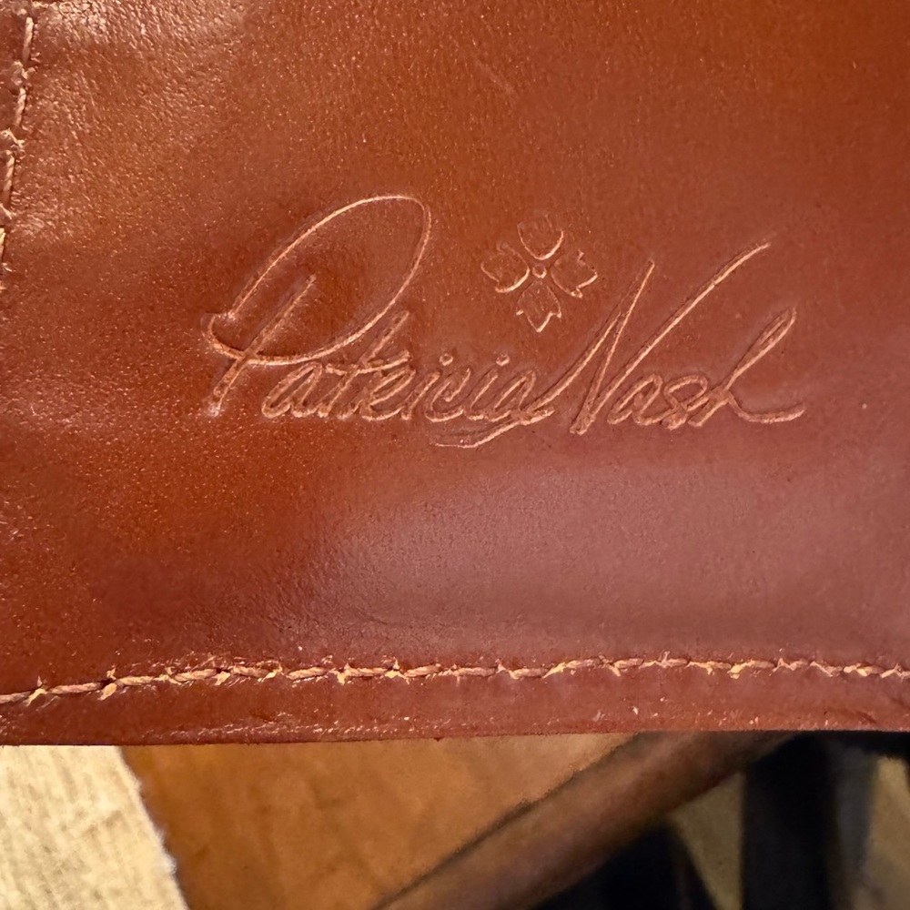 Patricia Nash Blue and Brown Floral Wallet - Picture 7 of 7